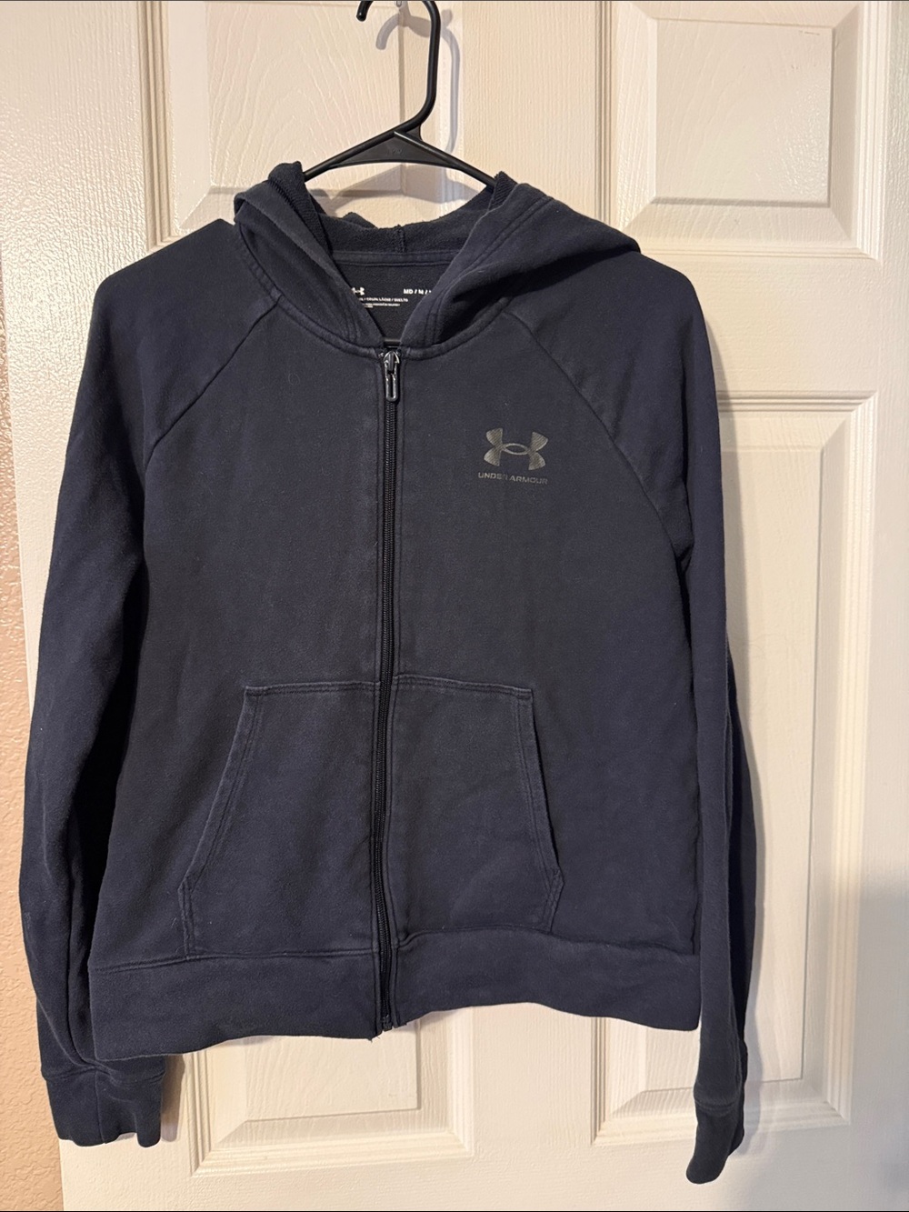Under Armour Navy Zip-Up Hoodie with Hood